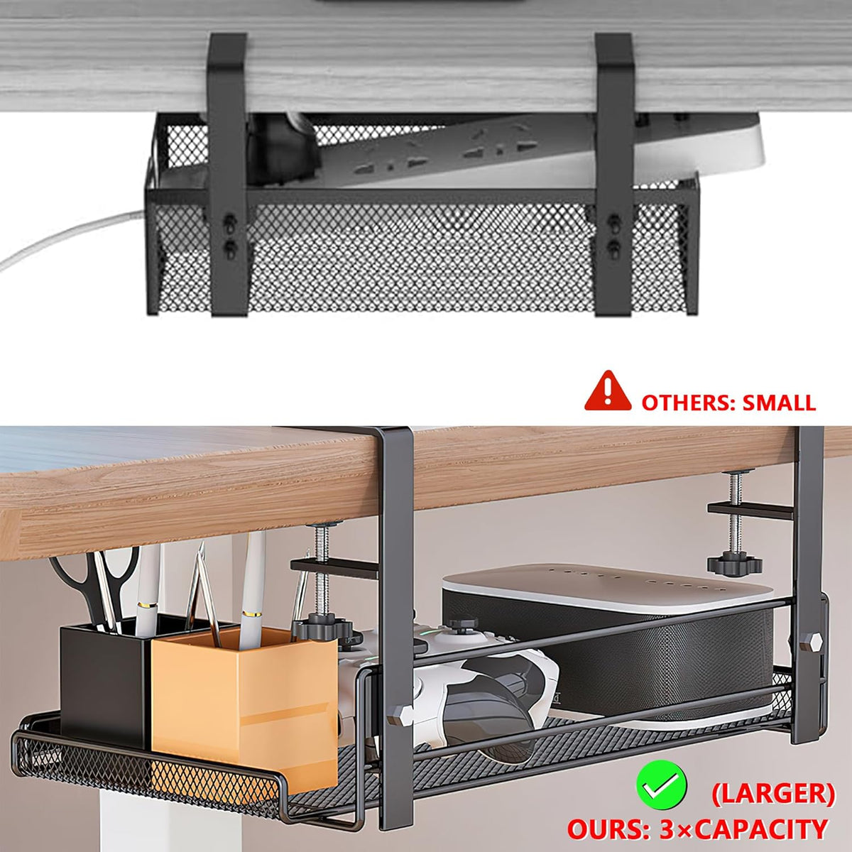 Cable Management under Desk Storage Computer Cable Management